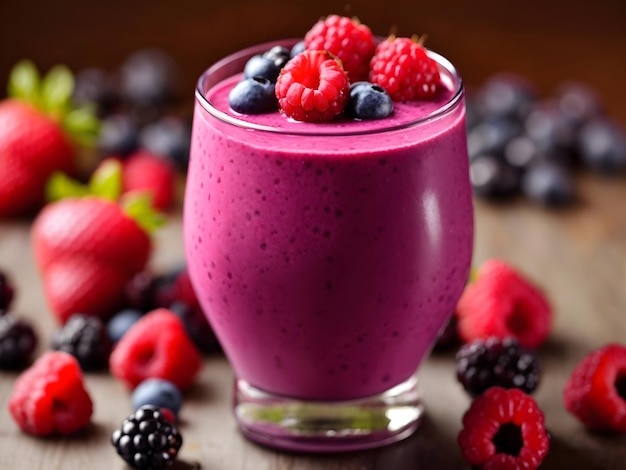 Antioxidativer Burst-Beeren-Smoothie für lebendige Gesundheit