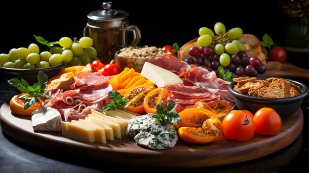 Los antipasto deleitan a los aperitivos italianos