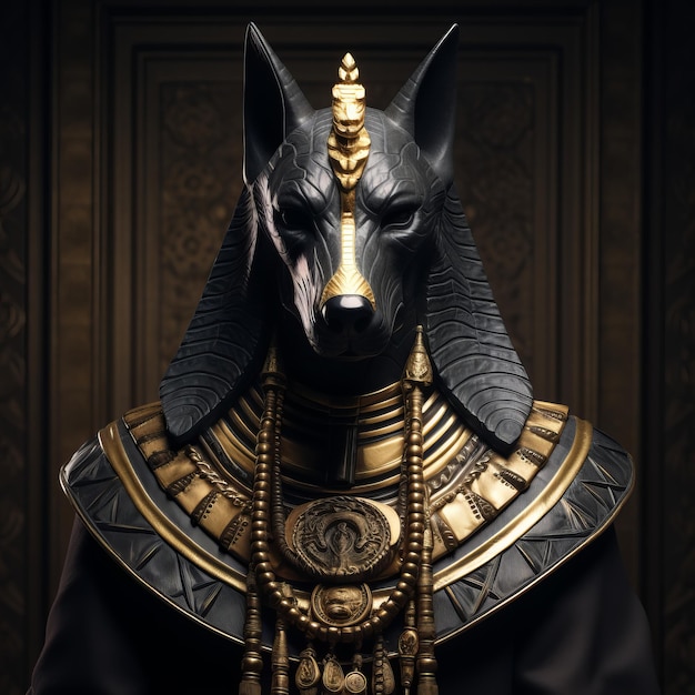 Anubis L'imponente Divinita Egizia fängt das Leben in einer außergewöhnlichen Vorstellung HD