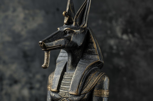 Anubis metallische Statue generieren ai