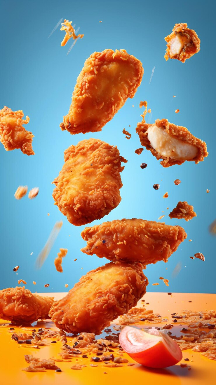 Se anuncian trozos de pollo en pan rallado