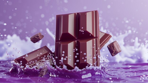 Anuncio para la barra de chocolate Milka