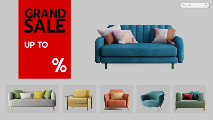 Anuncio de muebles para la venta