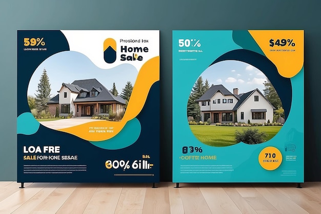 Anzeigen in sozialen Medien für den Verkaufsort des Angebots Shape Home-Funktionen Verkauf