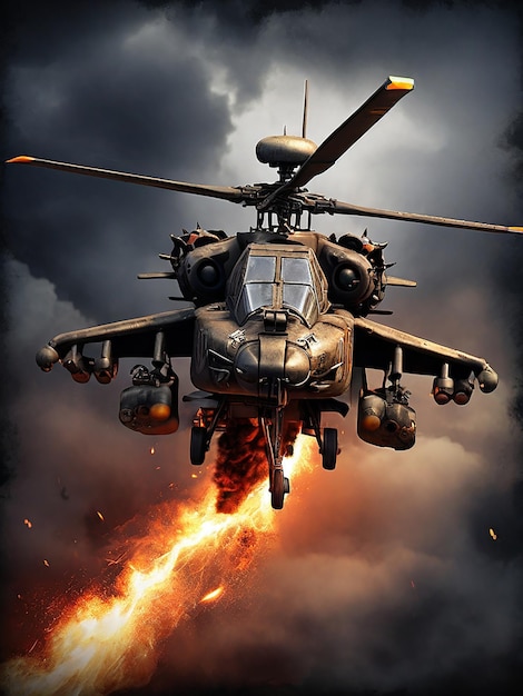 Apache aeronaves de combate aéreo projeto de camiseta vetor
