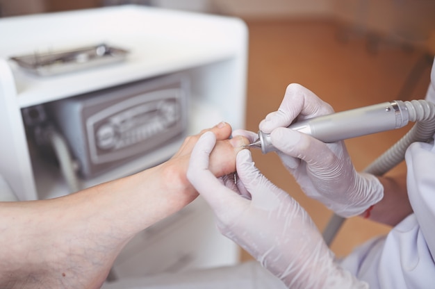 Aparelhos de pedicura médica de hardware com perfuração de filas de unhas