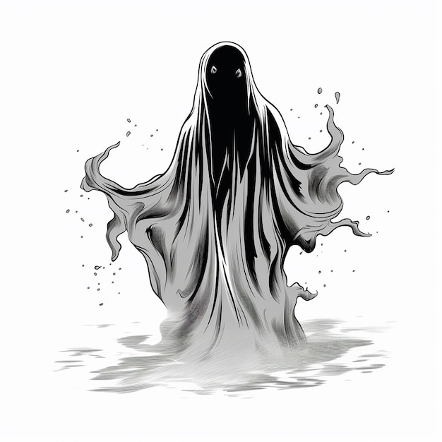 Aparições extravagantes de fantasmas engraçados de Halloween