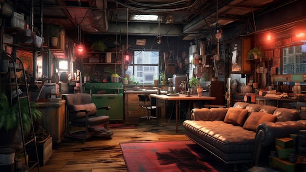 El apartamento de Cyberpunk