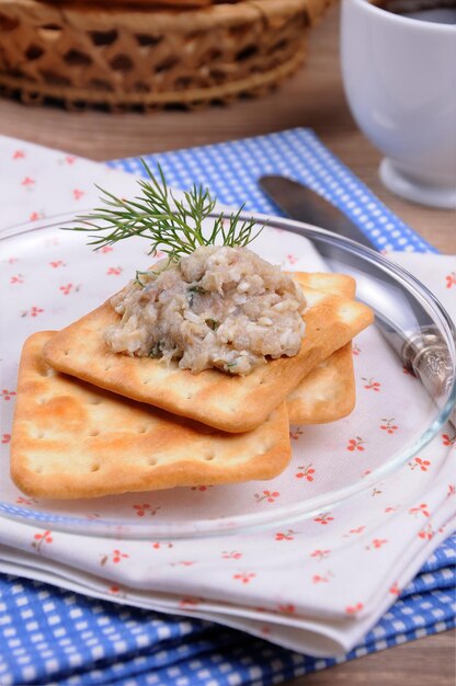 Aperitivo de paté arenque forshmak