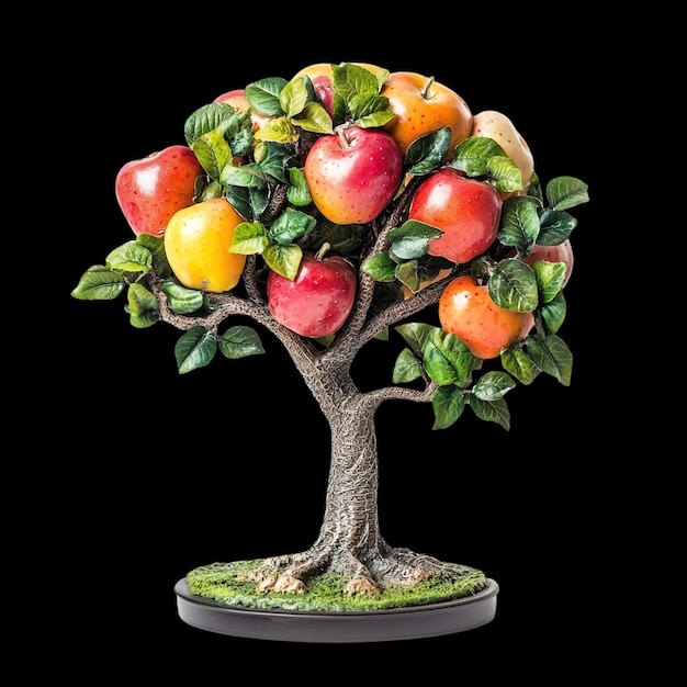Apfel-Bonsai-Baum-Dekor