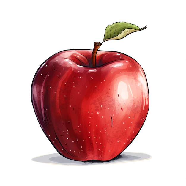 Apfel-Illustration