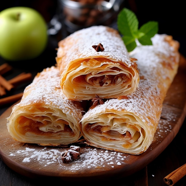 El Apfelstrudel es un plato tradicional austriaco