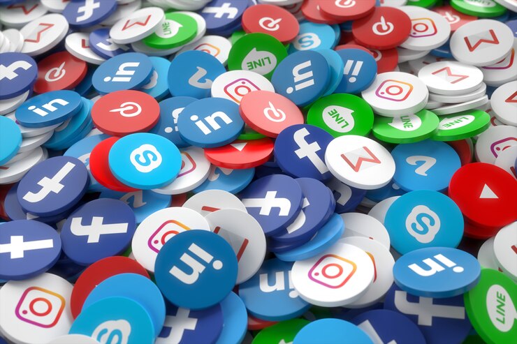 aplicación de redes sociales al azar 3d