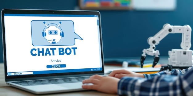 Aplicación de software de chatbot para negocios en línea enérgicos