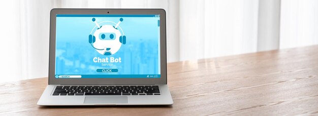 Aplicación de software Chatbot para negocios en línea de moda que responde automáticamente a las preguntas de los clientes.