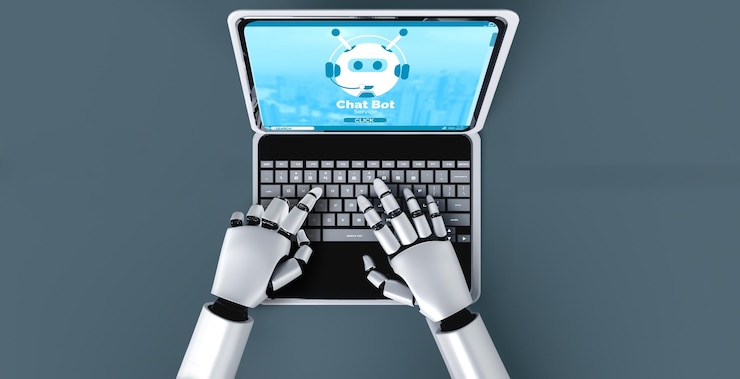 Foto aplicación de software de chatbot para negocios en línea de moda