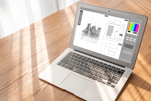 Aplicación de software de diseño arquitectónico modish para el negocio de arquitectos