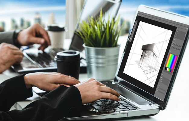 Aplicación de software de diseño arquitectónico modish para el negocio de arquitectos