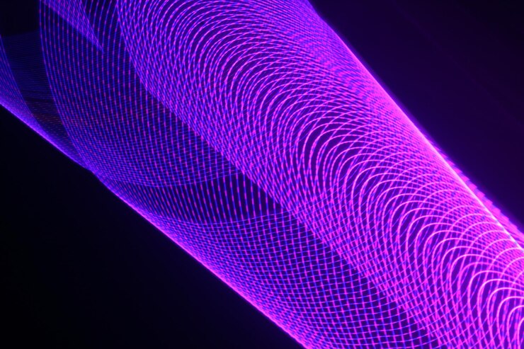 Foto aplicación de la tecnología de componentes fotoeléctricos de capa óptica con imaginación y creatividad