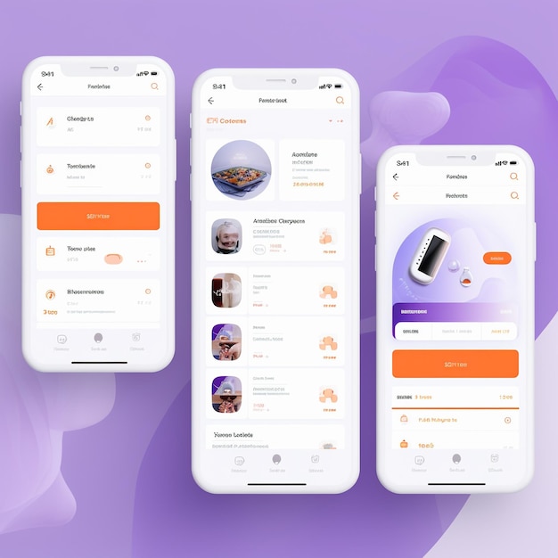 Foto aplicativo de design uiux moderno para ios