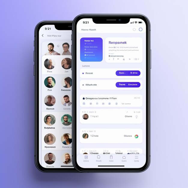 Foto aplicativo de design uiux moderno para ios