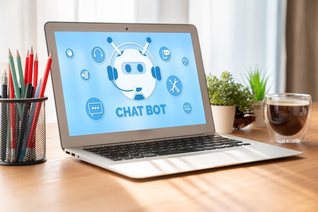 Aplicativo de software chatbot para negócios on-line modernos