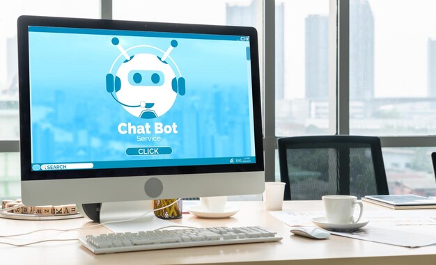 Aplicativo de software chatbot para negócios on-line modernos