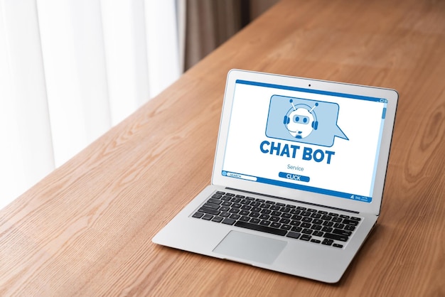 Aplicativo de software chatbot para negócios on-line modernos