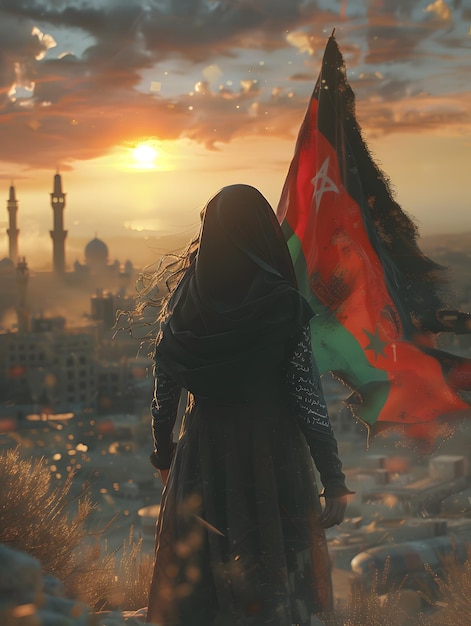 Apoio à Palestina Baixe imagens poderosas da Bandeira da Palestina Livre em árabe e inglês