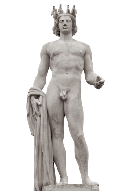 Apollo-Statue isoliert