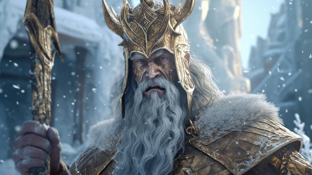 Apolyon deus Ragnar nórdico homens Wulfgard deus da guerra personagem masculino