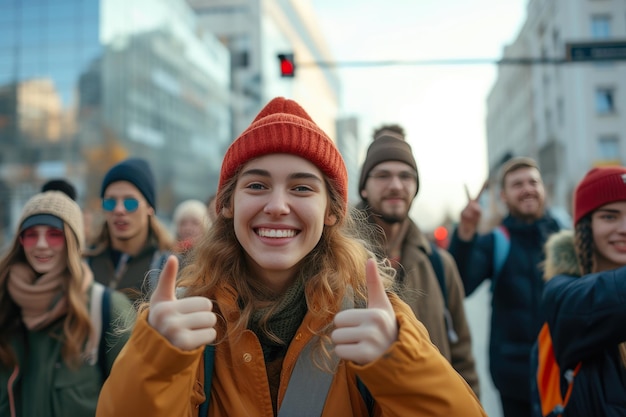 Apontando para a confiança dos jovens na exploração urbana