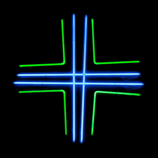 Apothekenkreuz Neonlicht