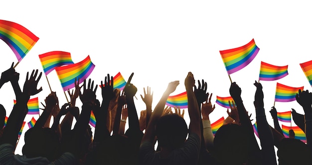 Apoyo a la comunidad LGBTQ png fondo transparente de la frontera