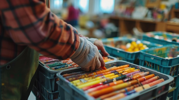 Apoyo a las personas mayores locales con suministros donados Día Mundial de las ONG