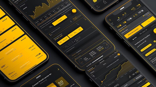 App design makerdao criptomoeda empréstimo descentralizado layout móvel conceito de cripto layout de ideia