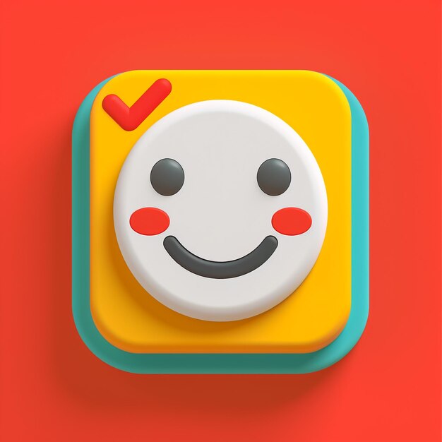 App-Symbol Vektor-Stil Bild von glücklichen Emoji