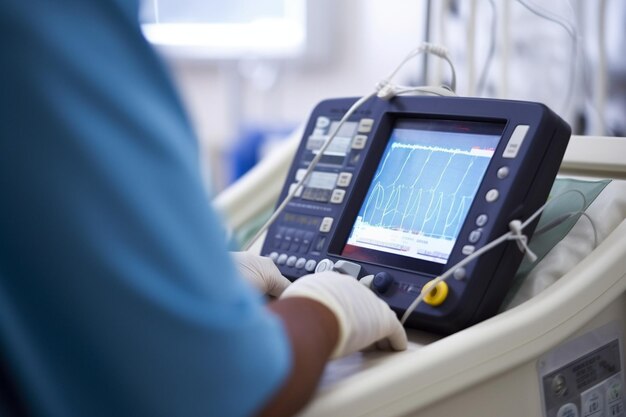 Apparat oder Gerät die Maßeinheit des Elektrokardiogramms bei Ärzten der Generativen KI