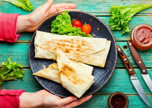 Appetitanregendes türkisches Döner.