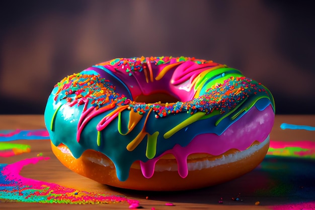 Appetitlich süße Donuts sind eine schöne generative KI