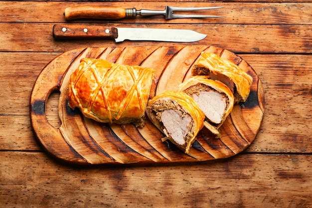 Appetitliches Wellington-Fleisch