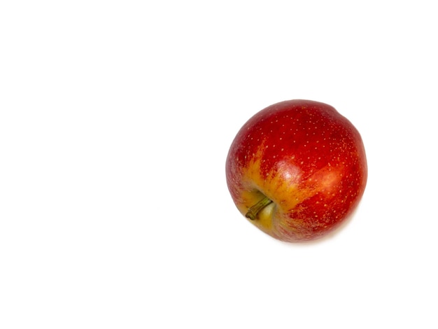 Apple-Gala auf weißem Hintergrund Gesunde Ernährung Obst auf dem Tisch