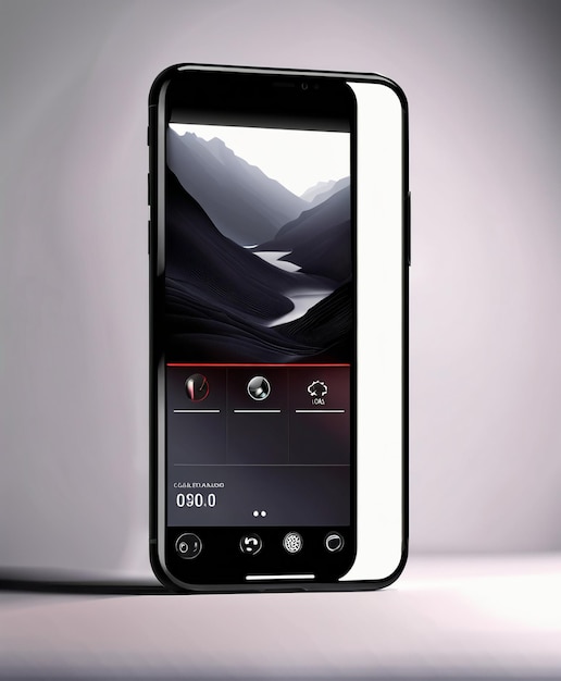Foto apple iphone inteligente maquetas de vidrio templado representación 3d fondo de pantalla hd