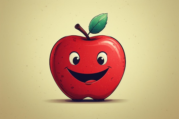 Foto apple photo vector ilustración imagen personaje 3d low poly imagen imagen dibujos animados