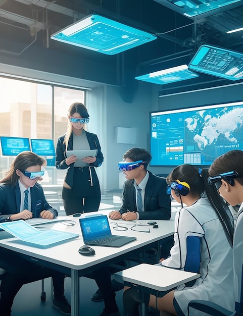 Aprendendo a reimaginar com salas de aula holográficas e realidade virtual integrada