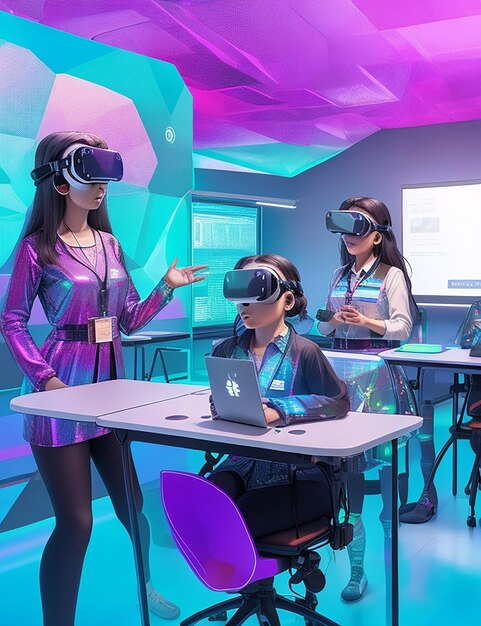 Aprendendo a reimaginar com salas de aula holográficas e realidade virtual integrada