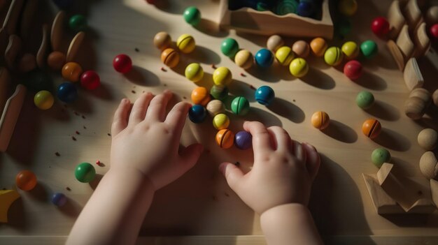 Aprender colores y formas Juguete de madera para niños El niño recoge un clasificador Juguetes de lógica educativa