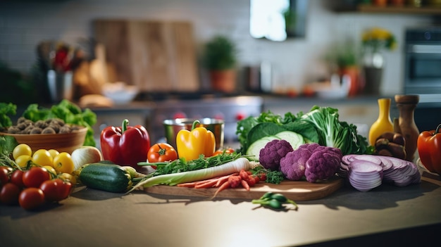 Apresentação culinária artística na cozinha