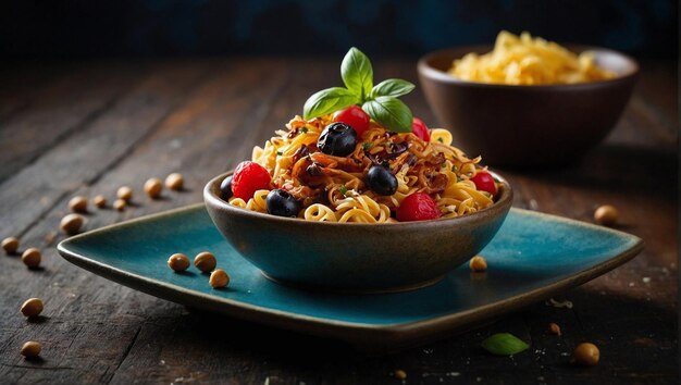 apresentação de alimentos fundo fotografia de alta definição imagem criativa