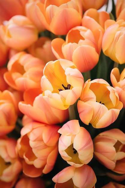 Aprikosenorangefarbene Tulpen